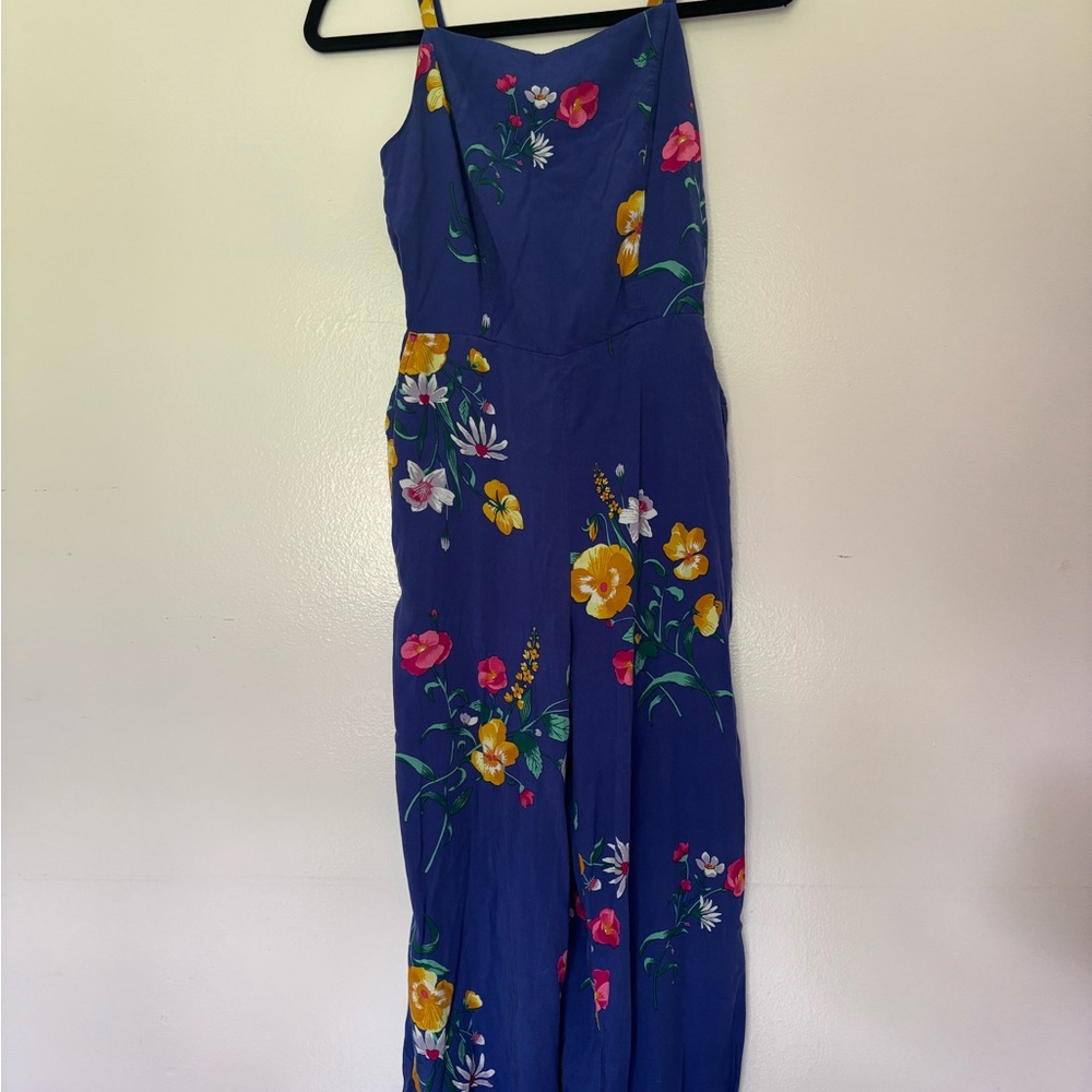 Old Navy Navy Blue Floral Dress